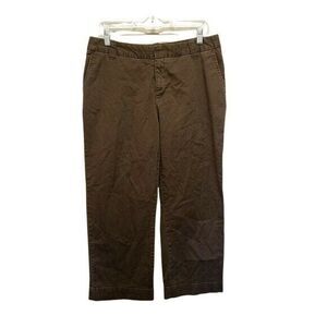 Merona Womens Size 8 Brown  Solid Capri Pants
